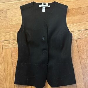 Vintage Wool Max Studio Black Women's Vest Blokecore 90’s minimalist